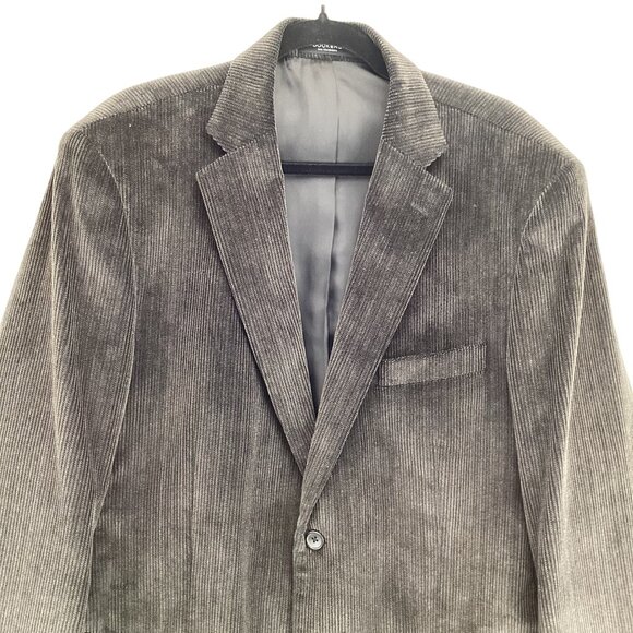 Dockers Mens Corduroy Blazer Jacket Size 44R Brown Suit Coat Lined - Picture 2 of 10